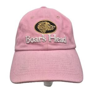 Pink Boars Head Baseball Cap Cotton One Size